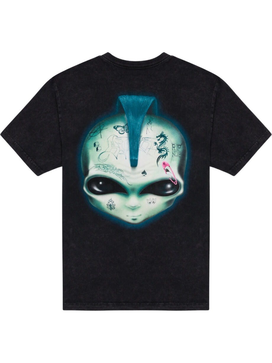 Imagem de: Camiseta RIPNDIP Squabble Up Preto Lavagem Vintage