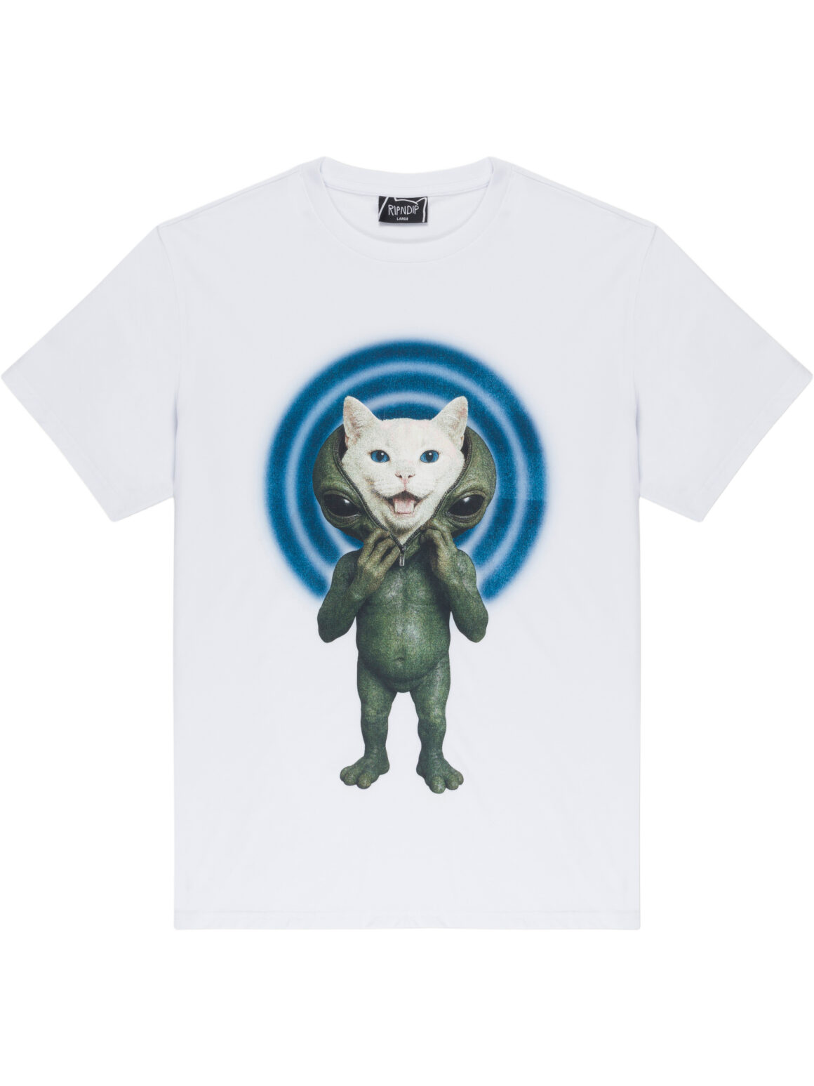 Imagem de: Camiseta RIPNDIP Take Ur Mask Off Branca