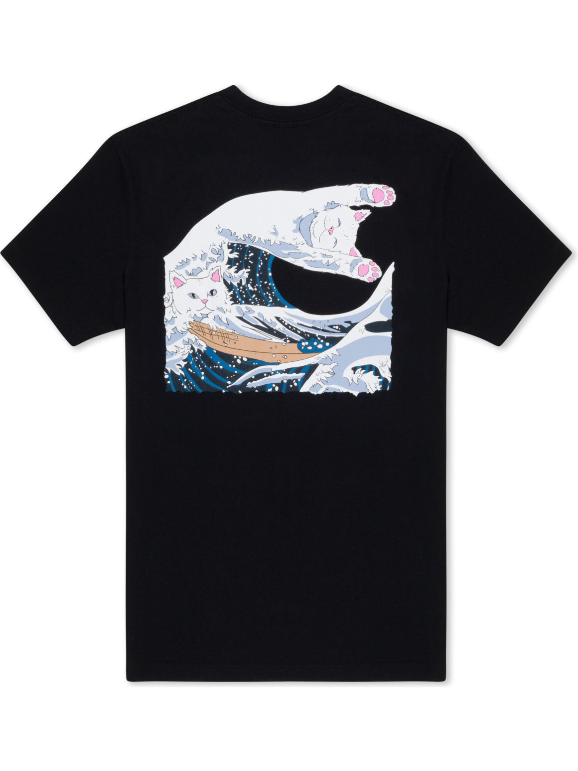 Imagem de: Camiseta RipNDip The Great Wave Of Nerm Preta