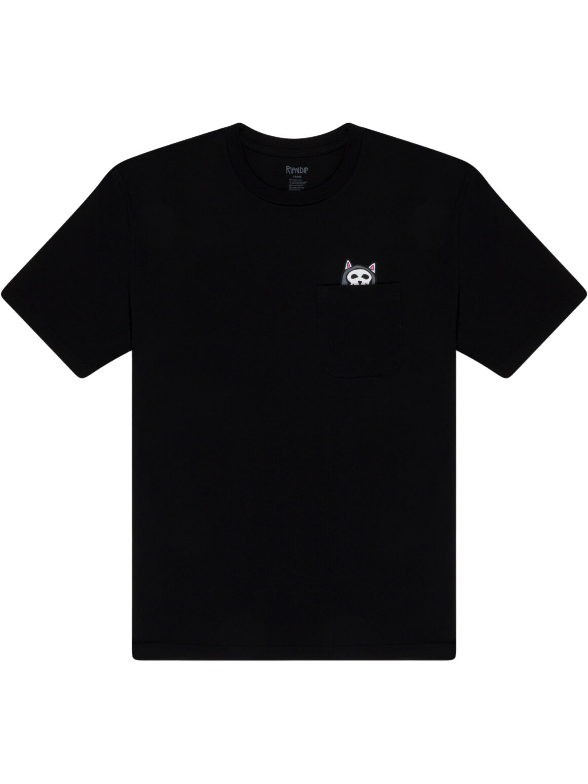 Imagem de: Camiseta RIPNDIP Trick Or Treat Lord Nermal Pocket Preta