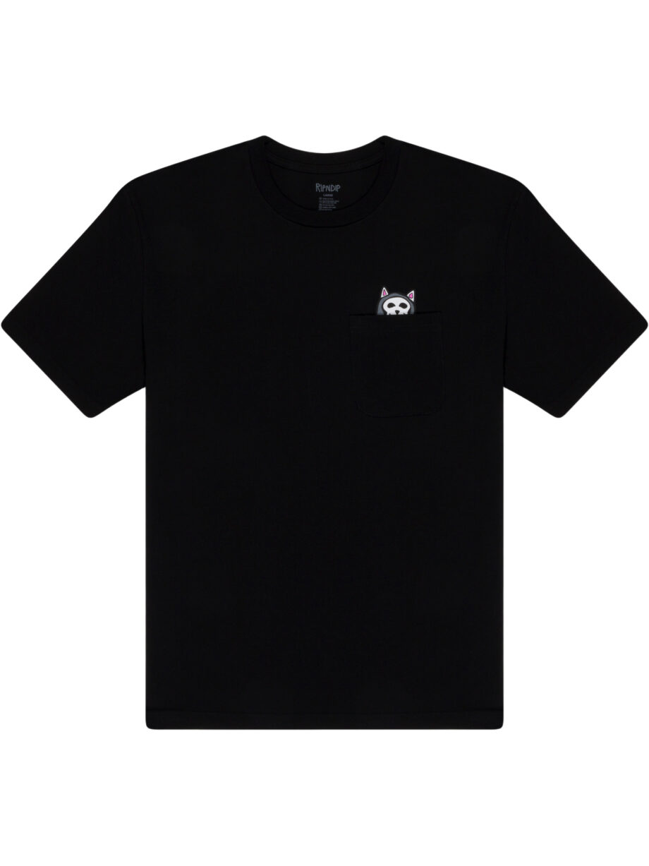 Imagem de: Camiseta RIPNDIP Trick Or Treat Lord Nermal Pocket Preta