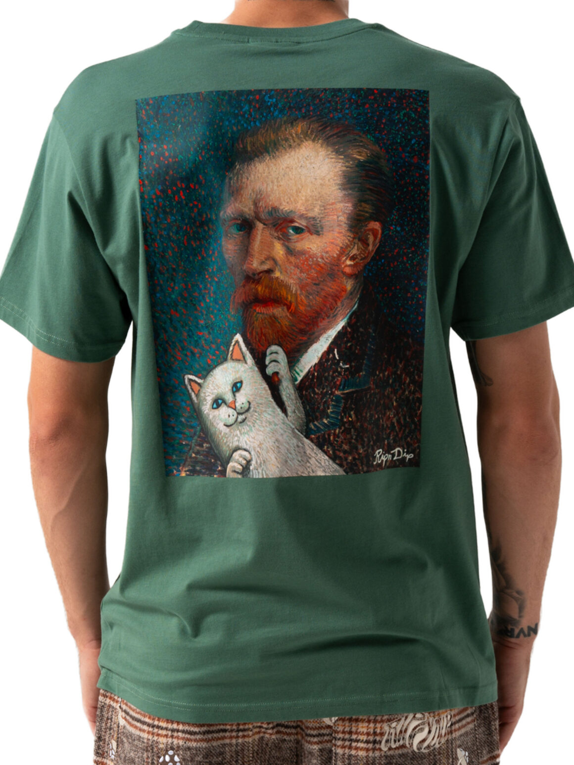 Imagem de: Camiseta RIPNDIP Van Nermal Verde Oliva