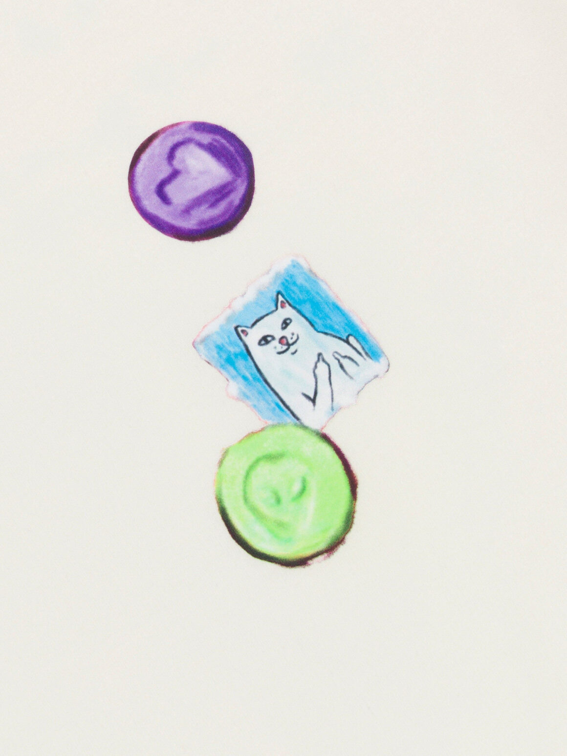 Imagem de: Camiseta RIPNDIP Vitamins Bege