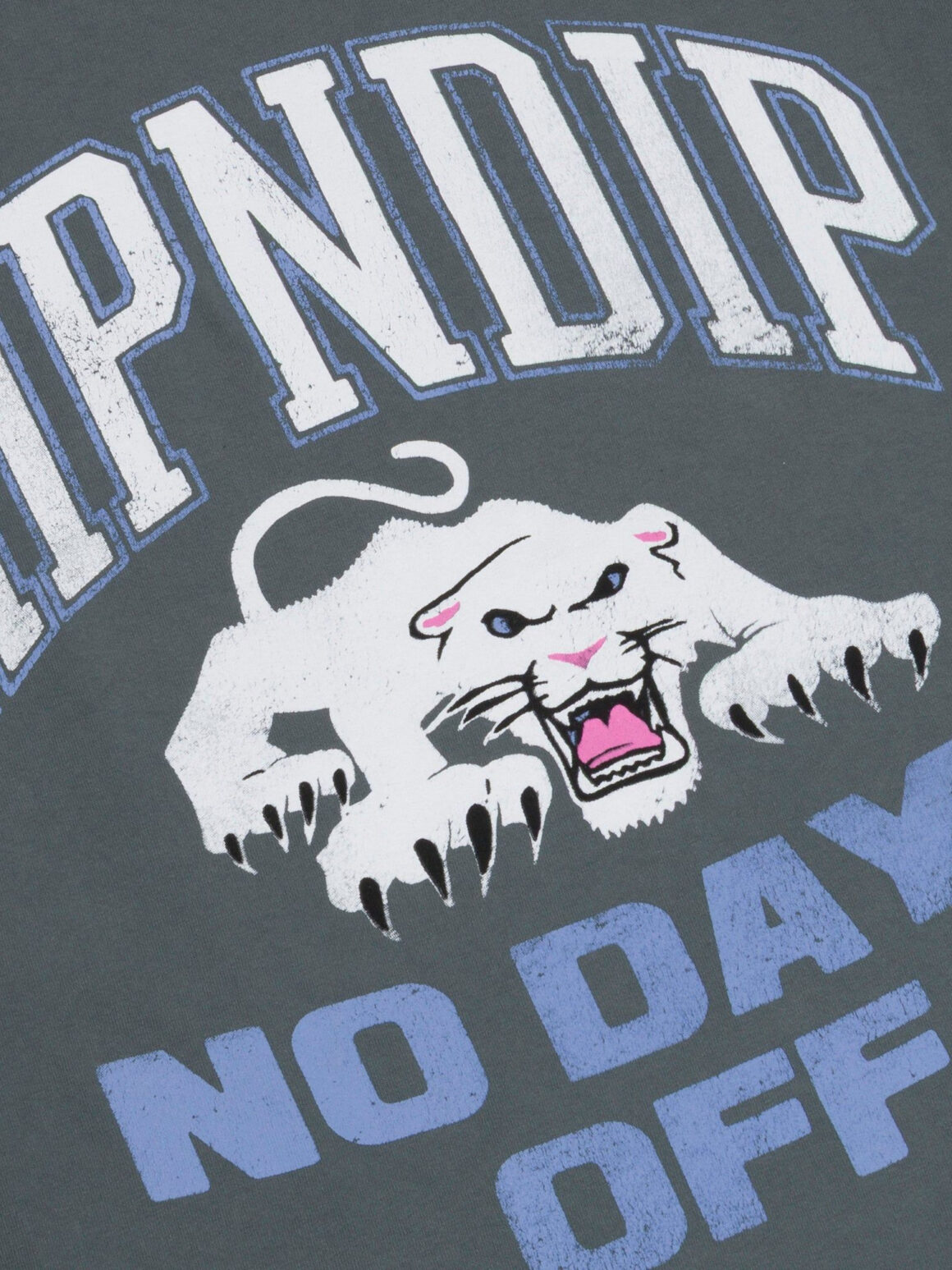 Imagem de: Camiseta RIPNDIP White Panther Cinza Escuro