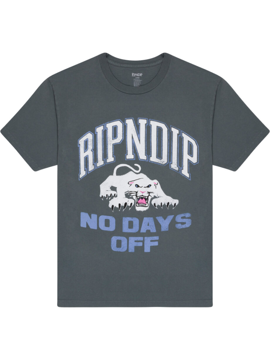 Imagem de: Camiseta RIPNDIP White Panther Cinza Escuro