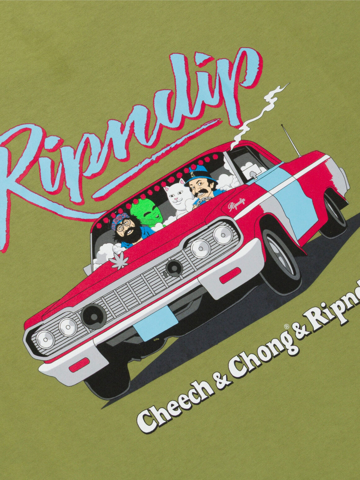 Imagem de: Camiseta RIPNDIP x Cheech & Chong Riders Verde Floresta Claro