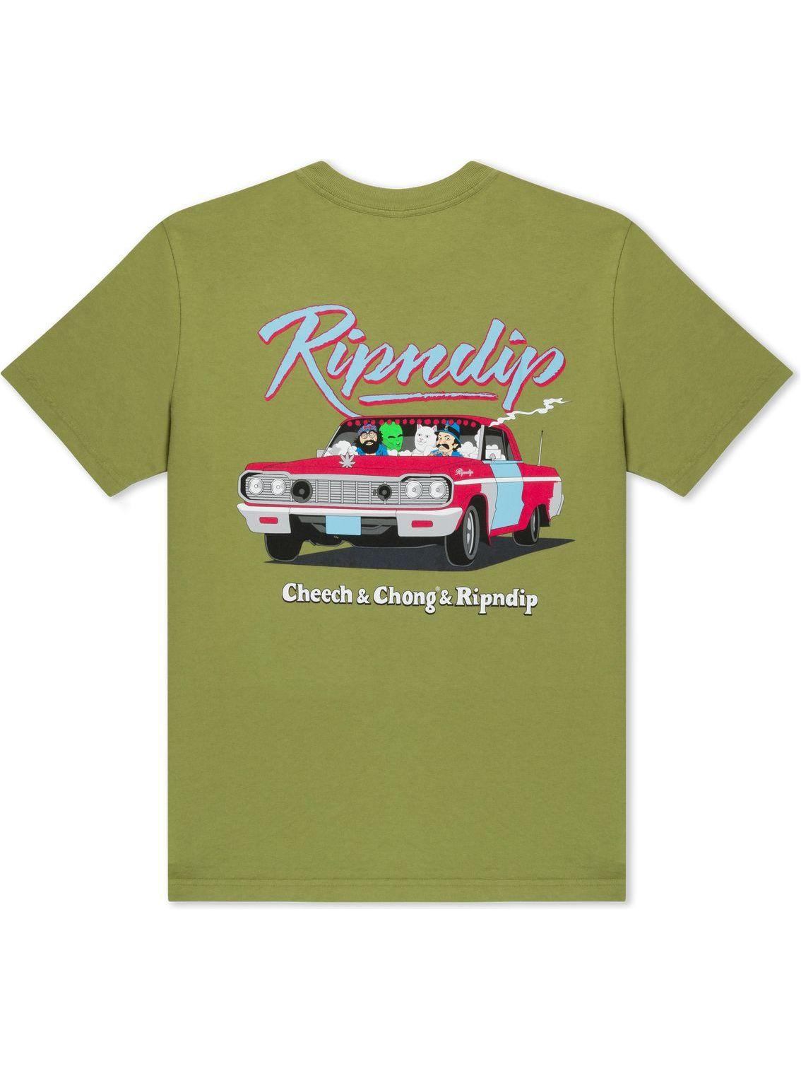 Imagem de: Camiseta RIPNDIP x Cheech & Chong Riders Verde Floresta Claro