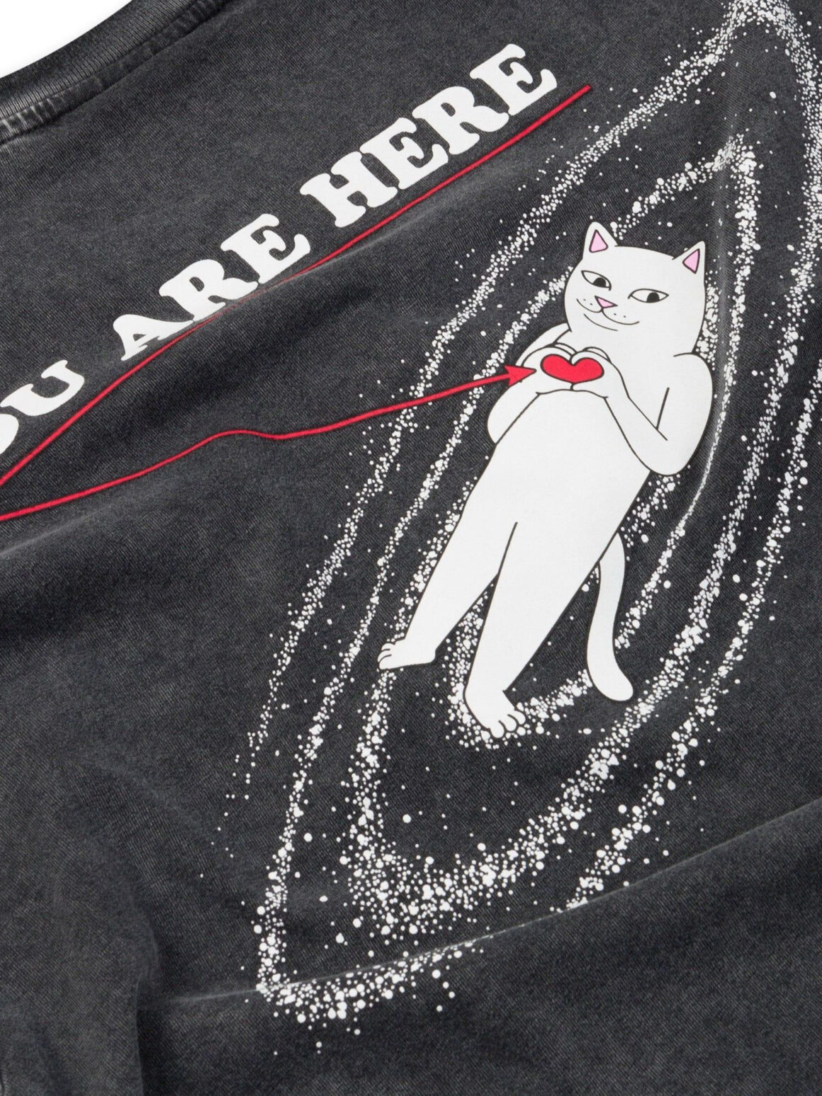 Imagem de: Camiseta RIPNDIP You Are Here Preto Vintage