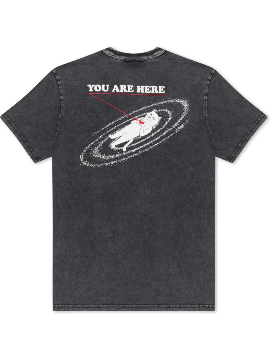 Imagem de: Camiseta RIPNDIP You Are Here Preto Vintage