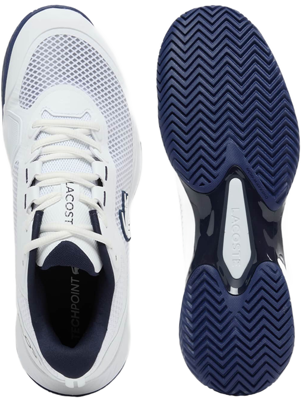 Imagem de: Tênis Lacoste Tech Point Branco e Azul