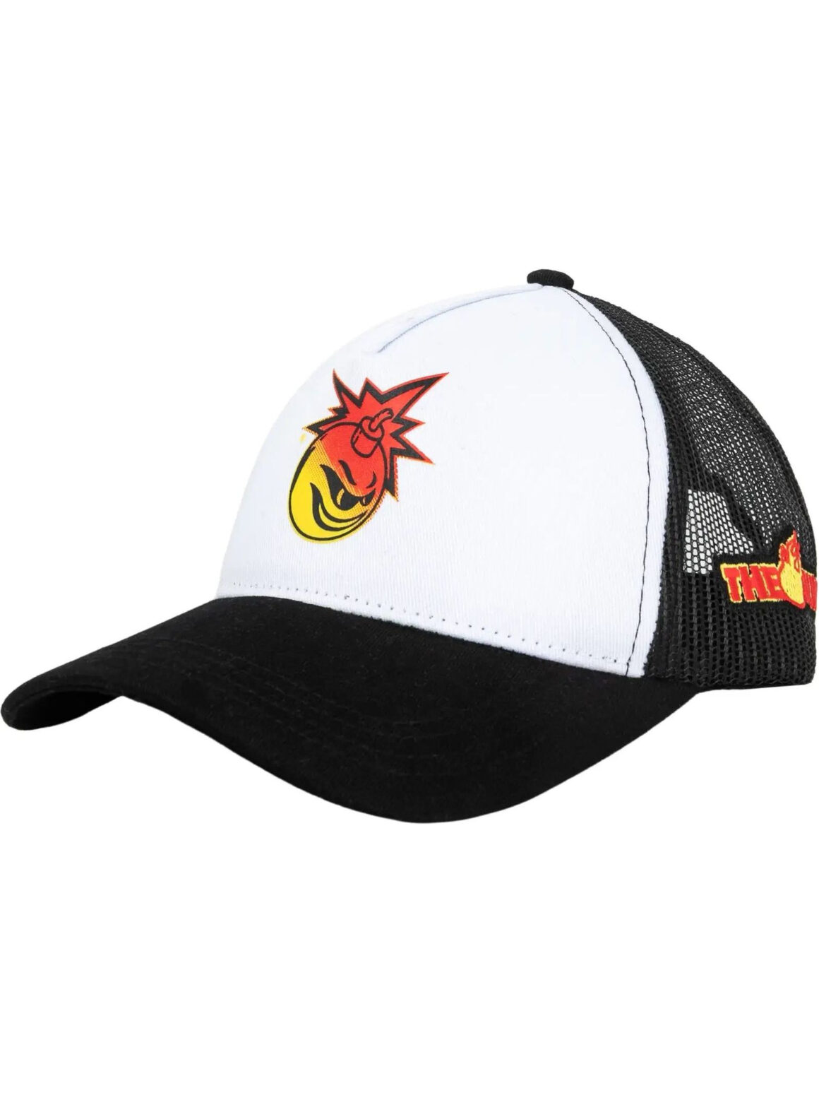 Imagem de: Boné Trucker High Company X The Hundreds Adam Bomb Flames Branco e Preto