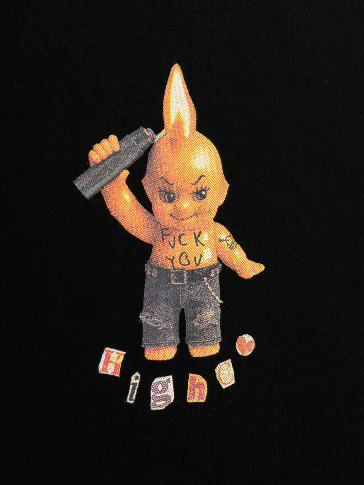 Imagem de: Camiseta HIGH Company Candle Baby Tee Preta