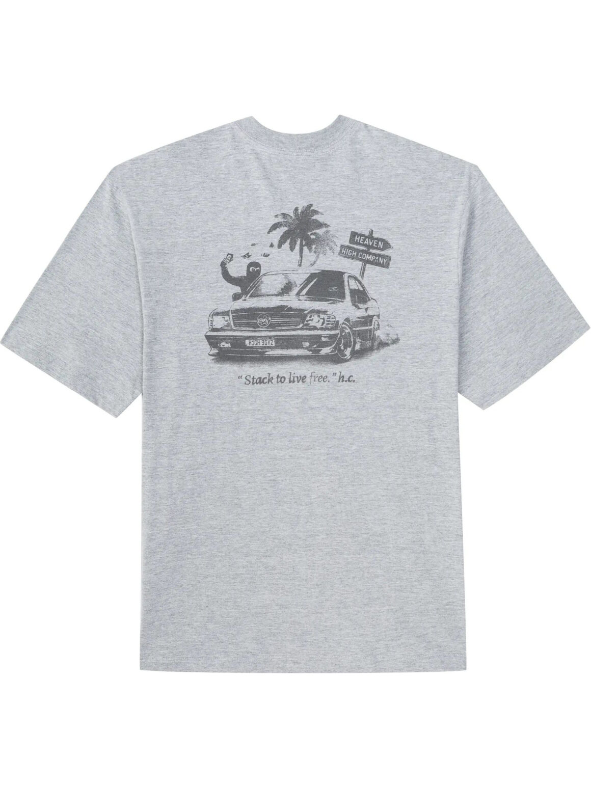 Imagem de: Camiseta HIGH Company Cash Rules Cinza Mescla