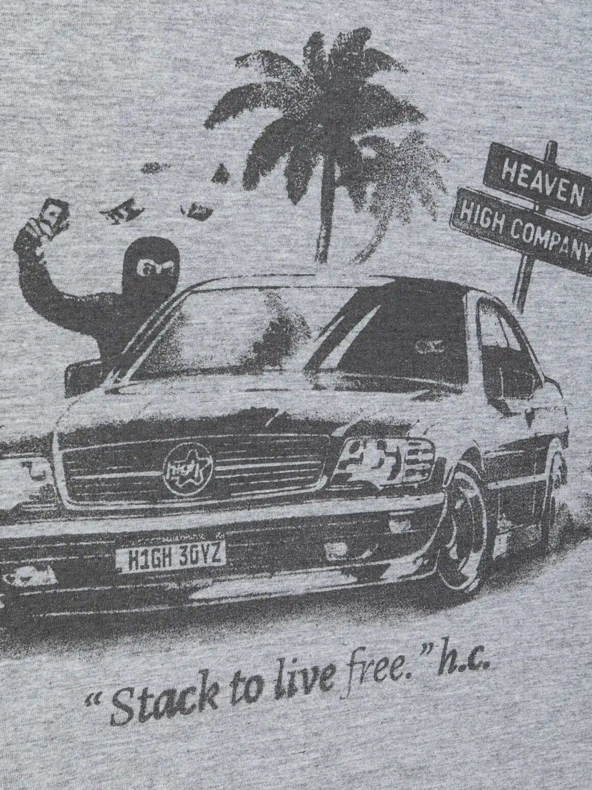 Imagem de: Camiseta HIGH Company Cash Rules Cinza Mescla