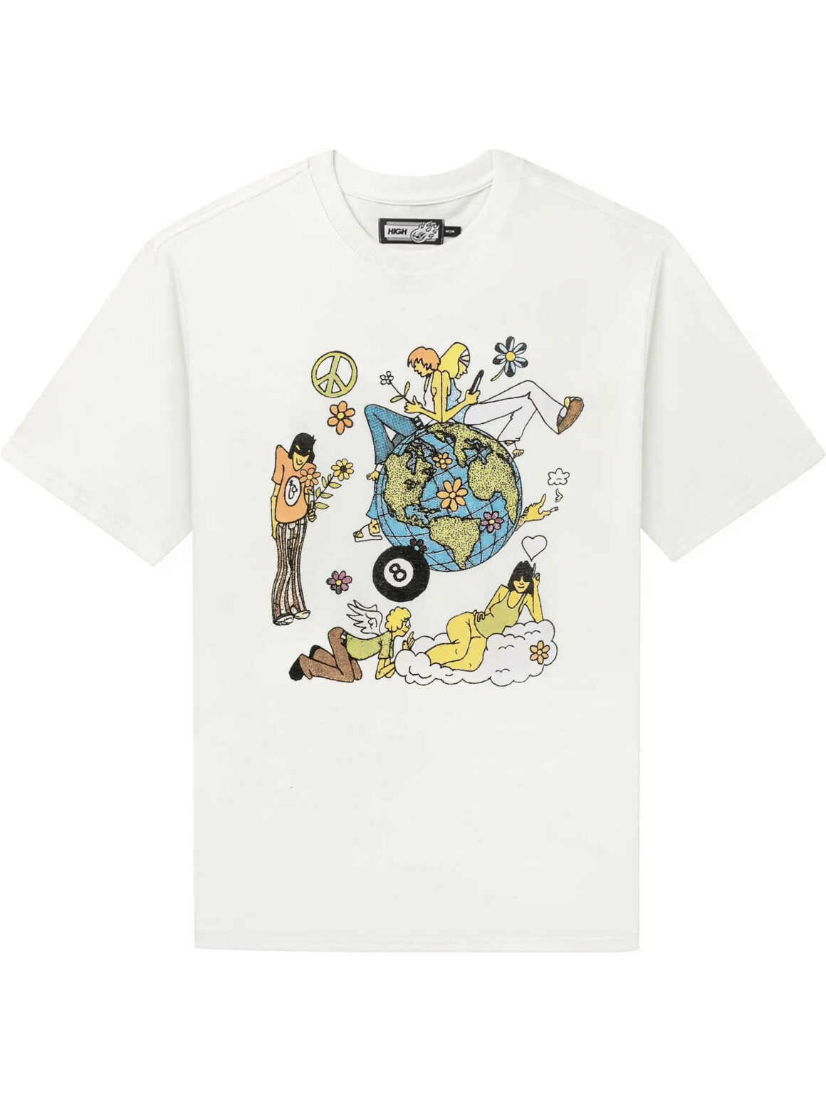 Imagem de: Camiseta HIGH Company Flower World Branca
