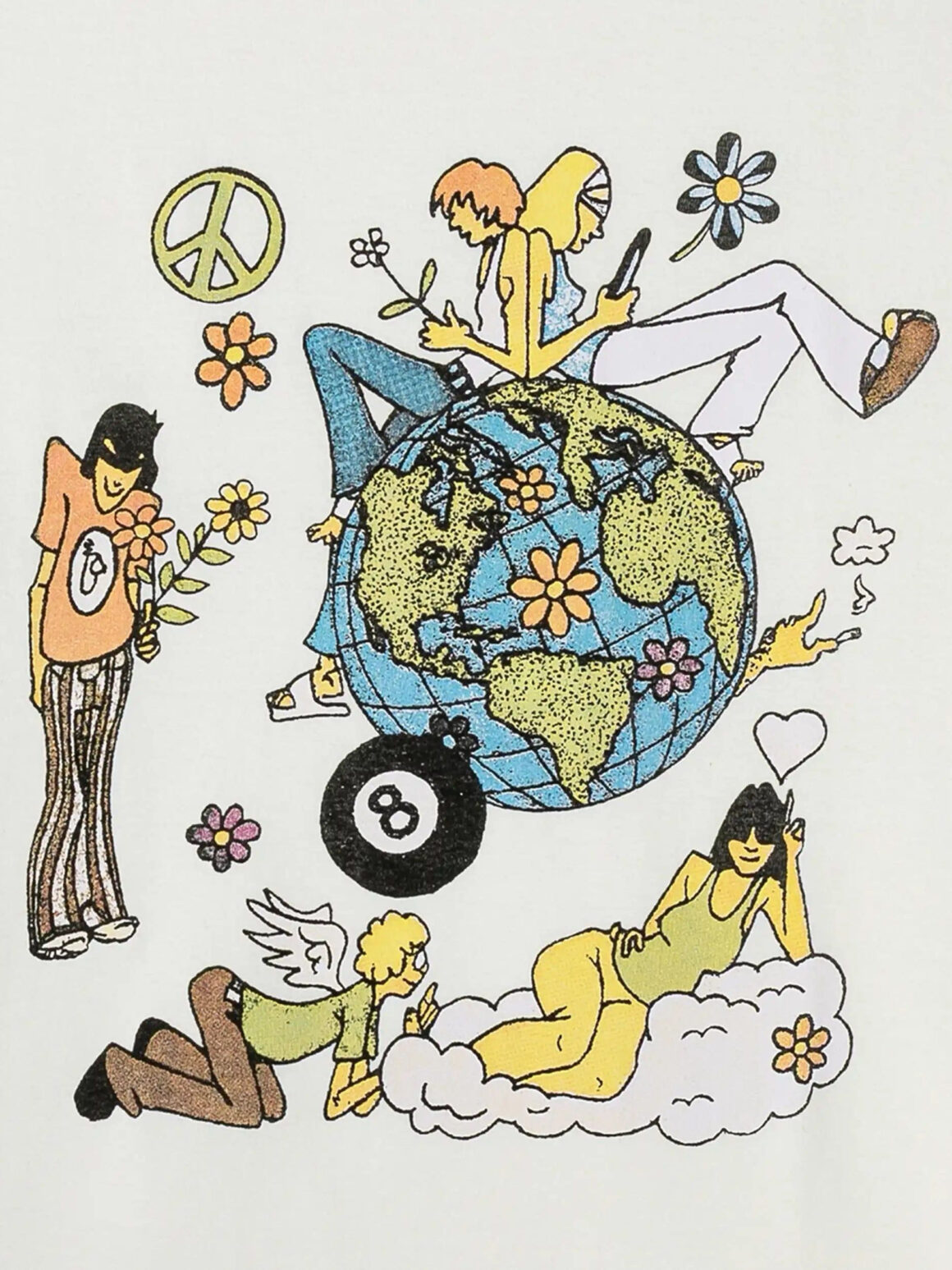 Imagem de: Camiseta HIGH Company Flower World Branca