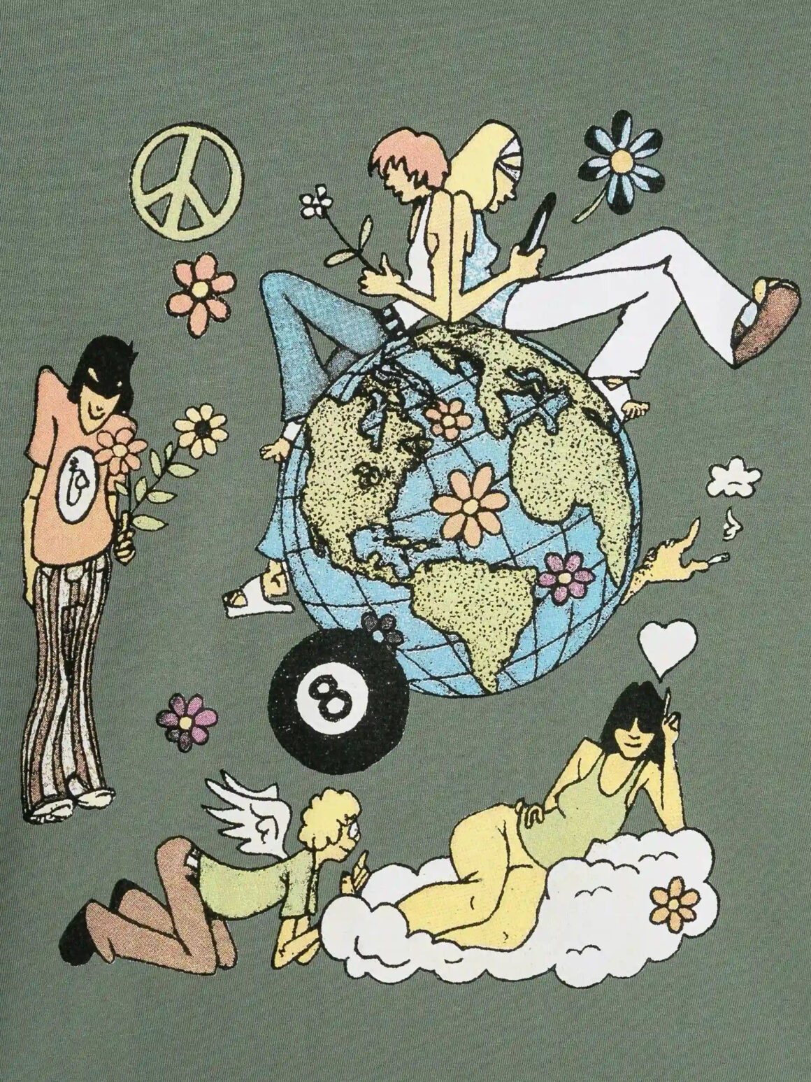 Imagem de: Camiseta High Company Flower World Sage Verde