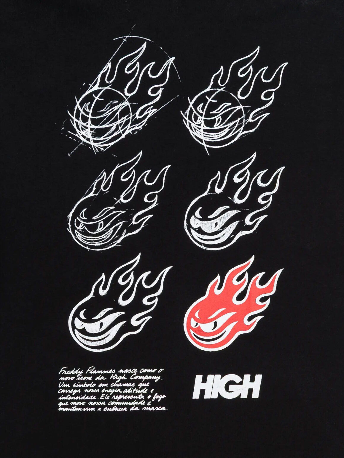 Imagem de: Camiseta HIGH Company Freddy Sketch Preta