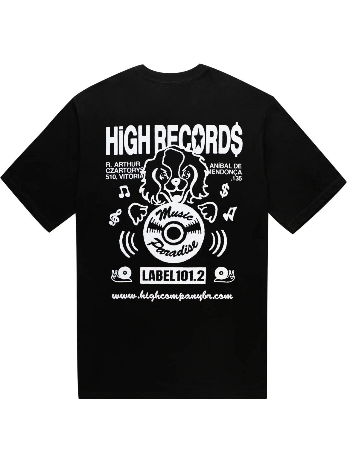 Imagem de: Camiseta High Company Records Tee Preta