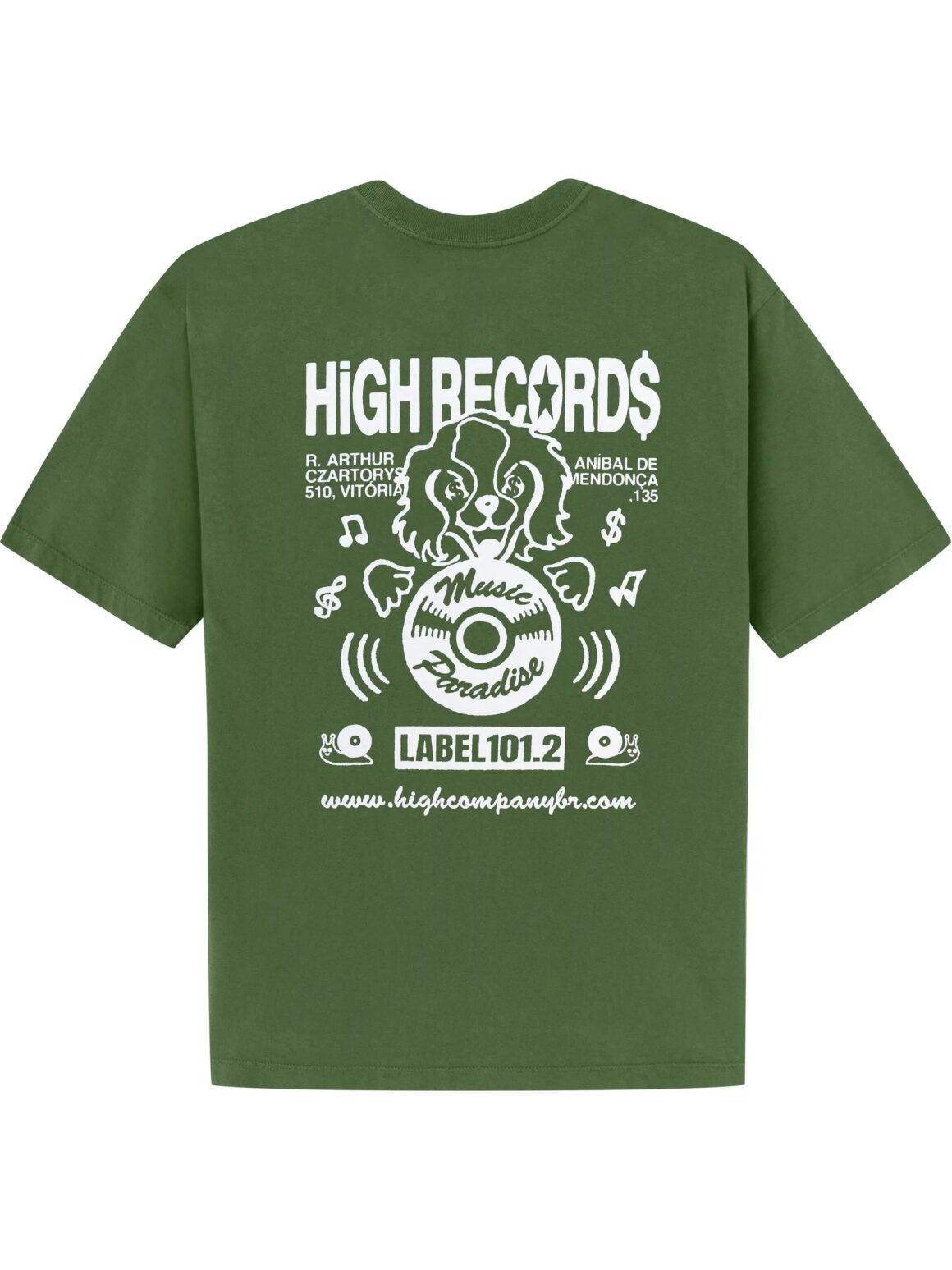 Imagem de: Camiseta HIGH Company Records Tee Verde