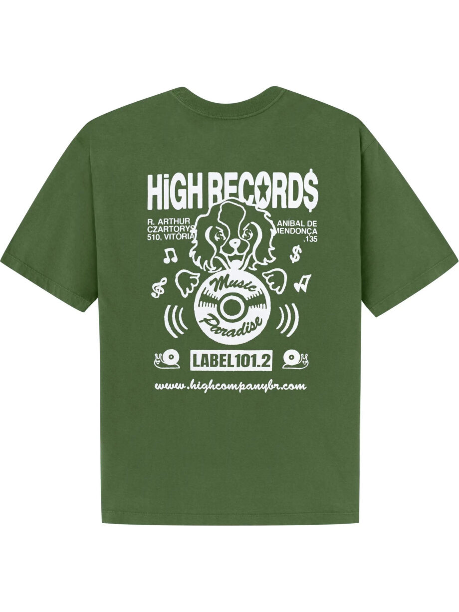 Imagem de: Camiseta HIGH Company Records Tee Verde