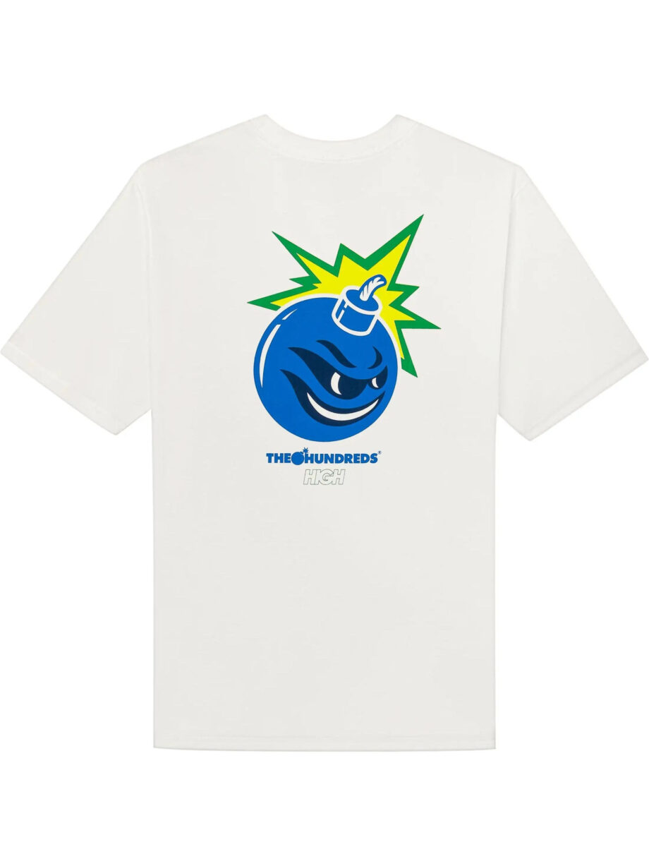 Imagem de: Camiseta HIGH Company X The Hundreds Adam Bomb Flames Branca