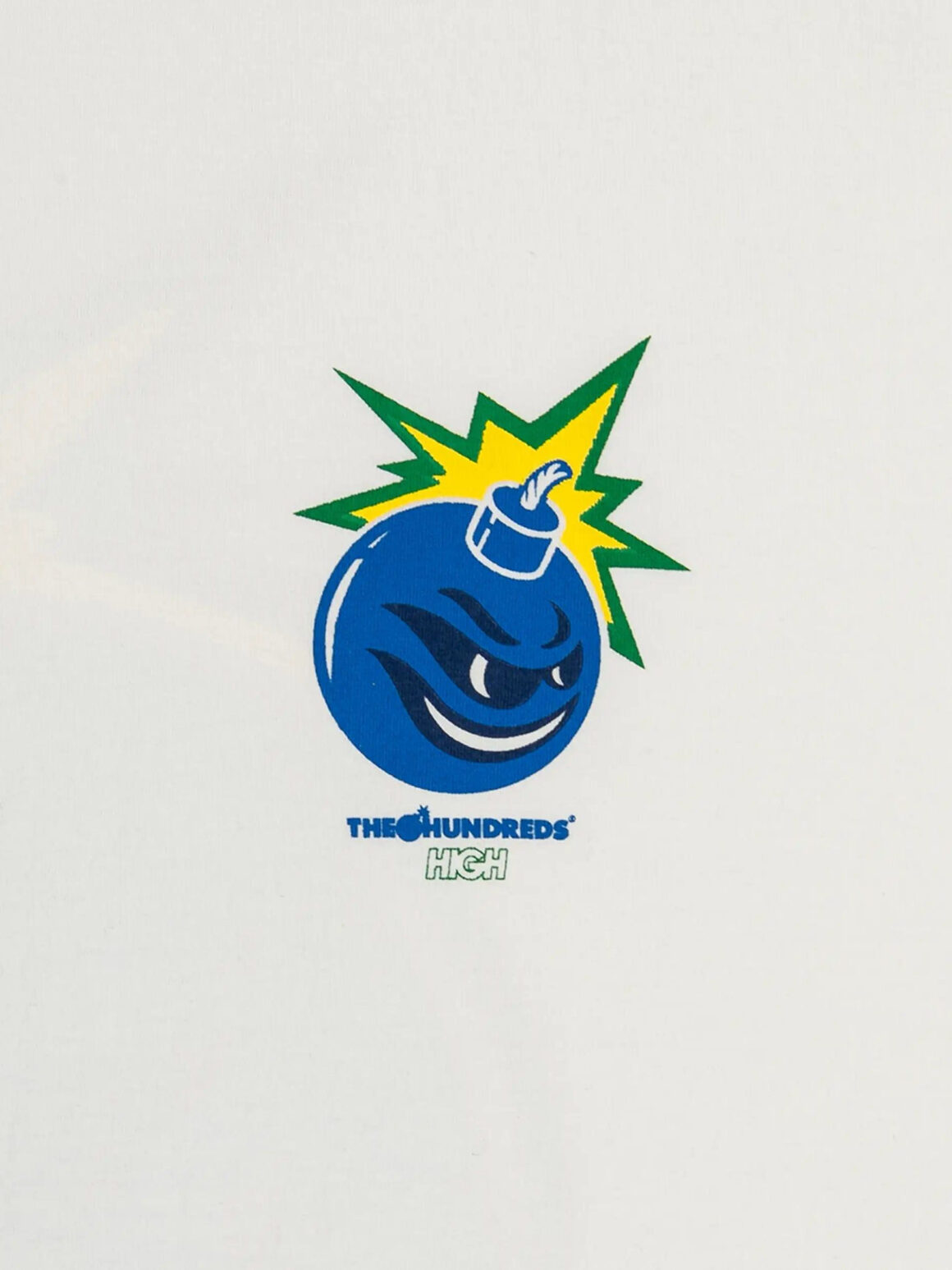 Imagem de: Camiseta HIGH Company X The Hundreds Adam Bomb Flames Branca