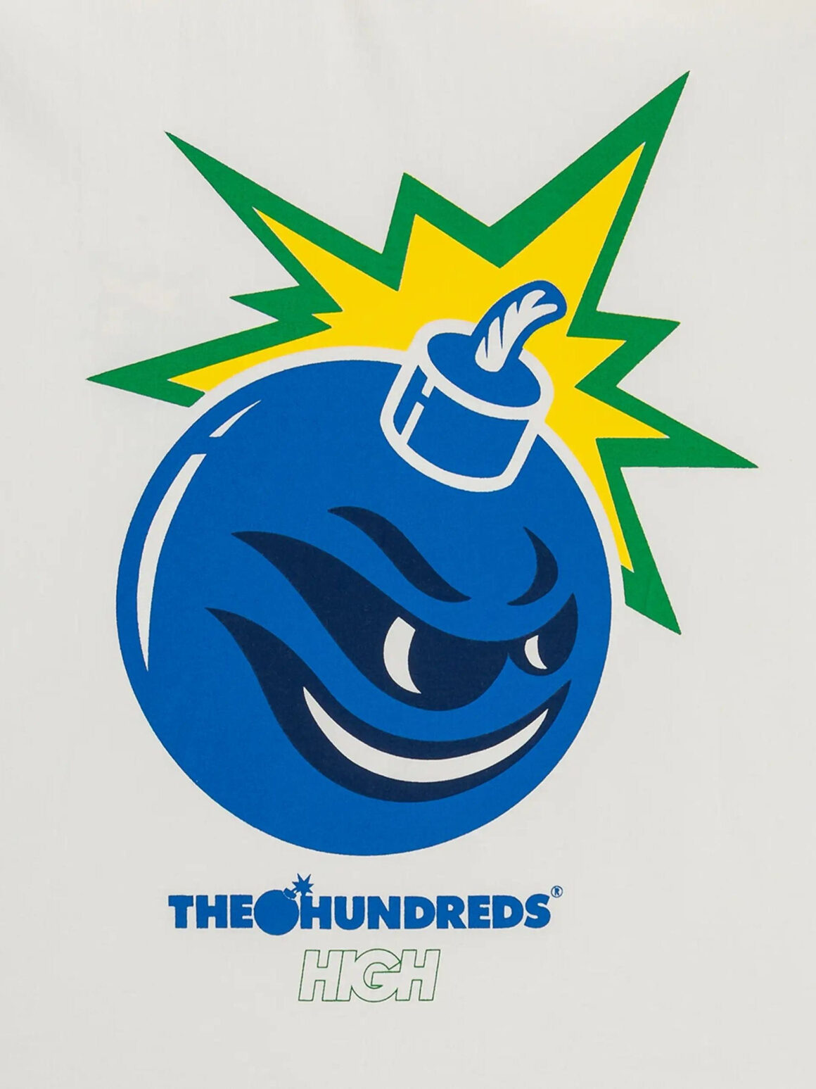 Imagem de: Camiseta HIGH Company X The Hundreds Adam Bomb Flames Branca