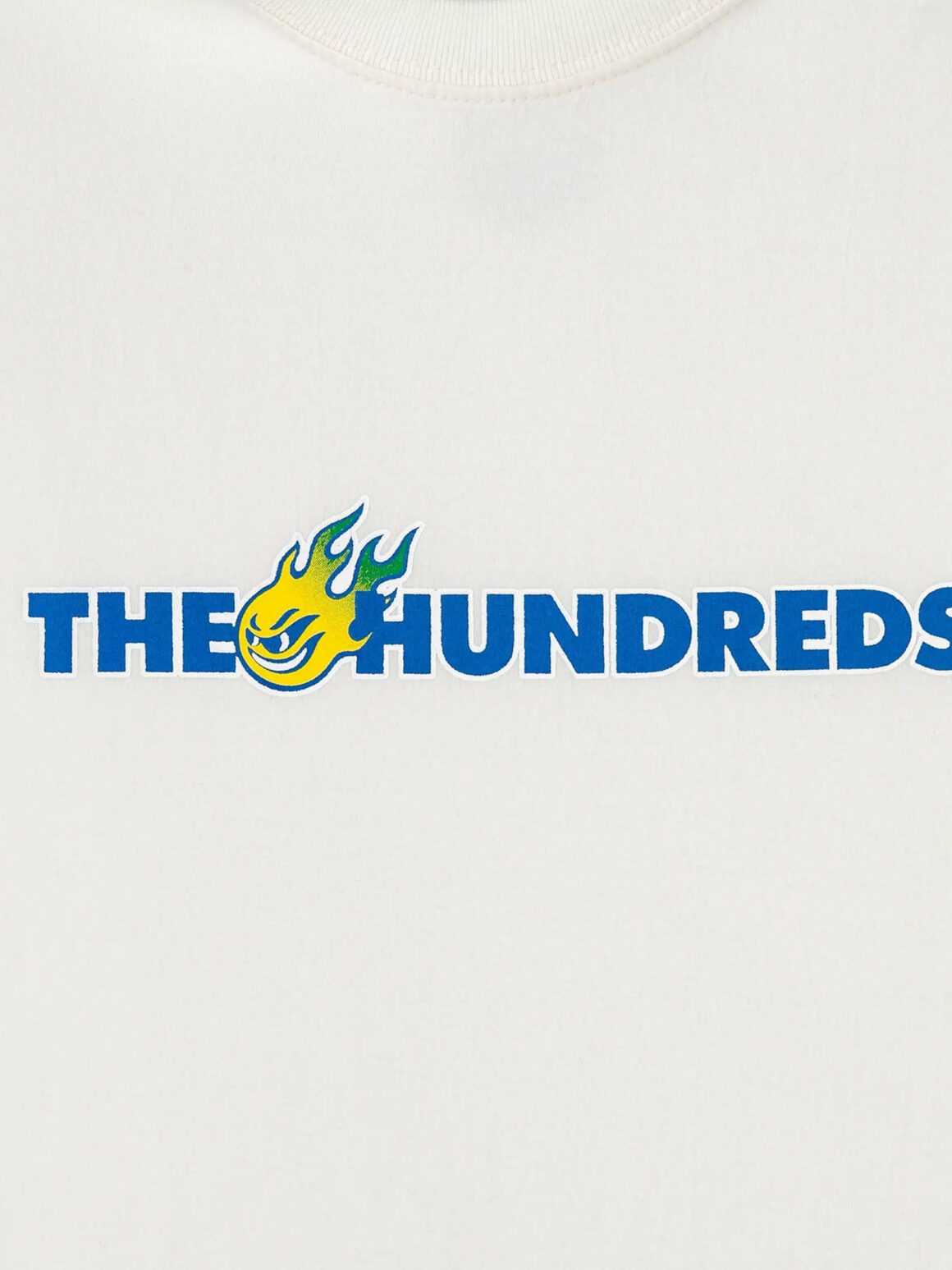 Imagem de: Camiseta HIGH Company X The Hundreds Flames Bar Logo Branca