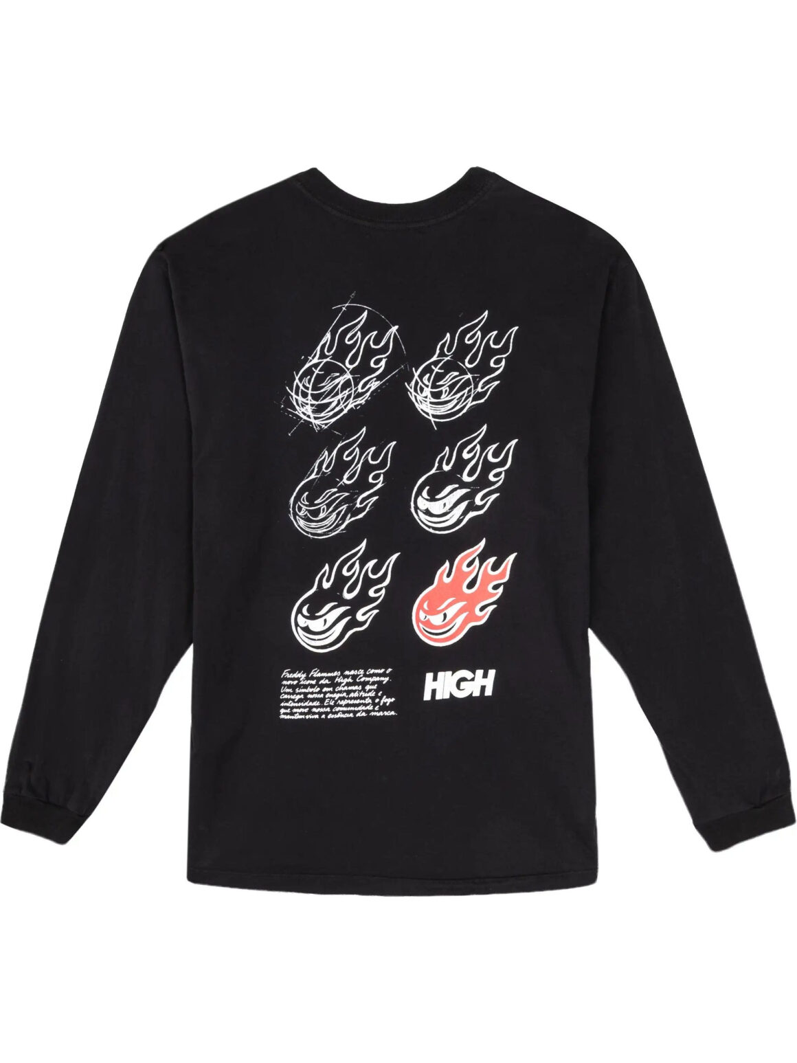 Imagem de: Camiseta Manga Longa High Company Freddy Sketch Preta