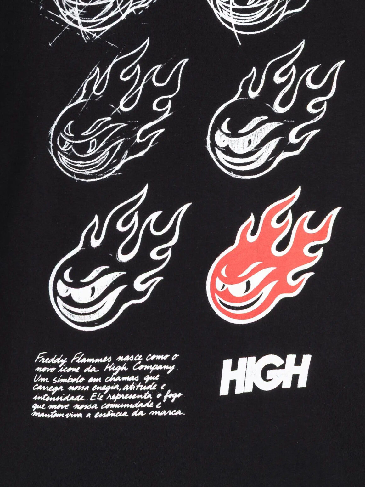 Imagem de: Camiseta Manga Longa High Company Freddy Sketch Preta