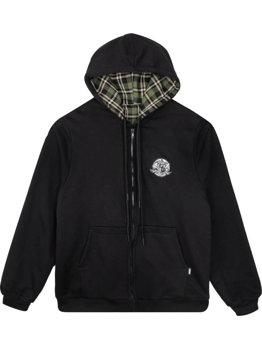 Imagem de: Moletom High Company Reversible Plaid Hoodie Preto