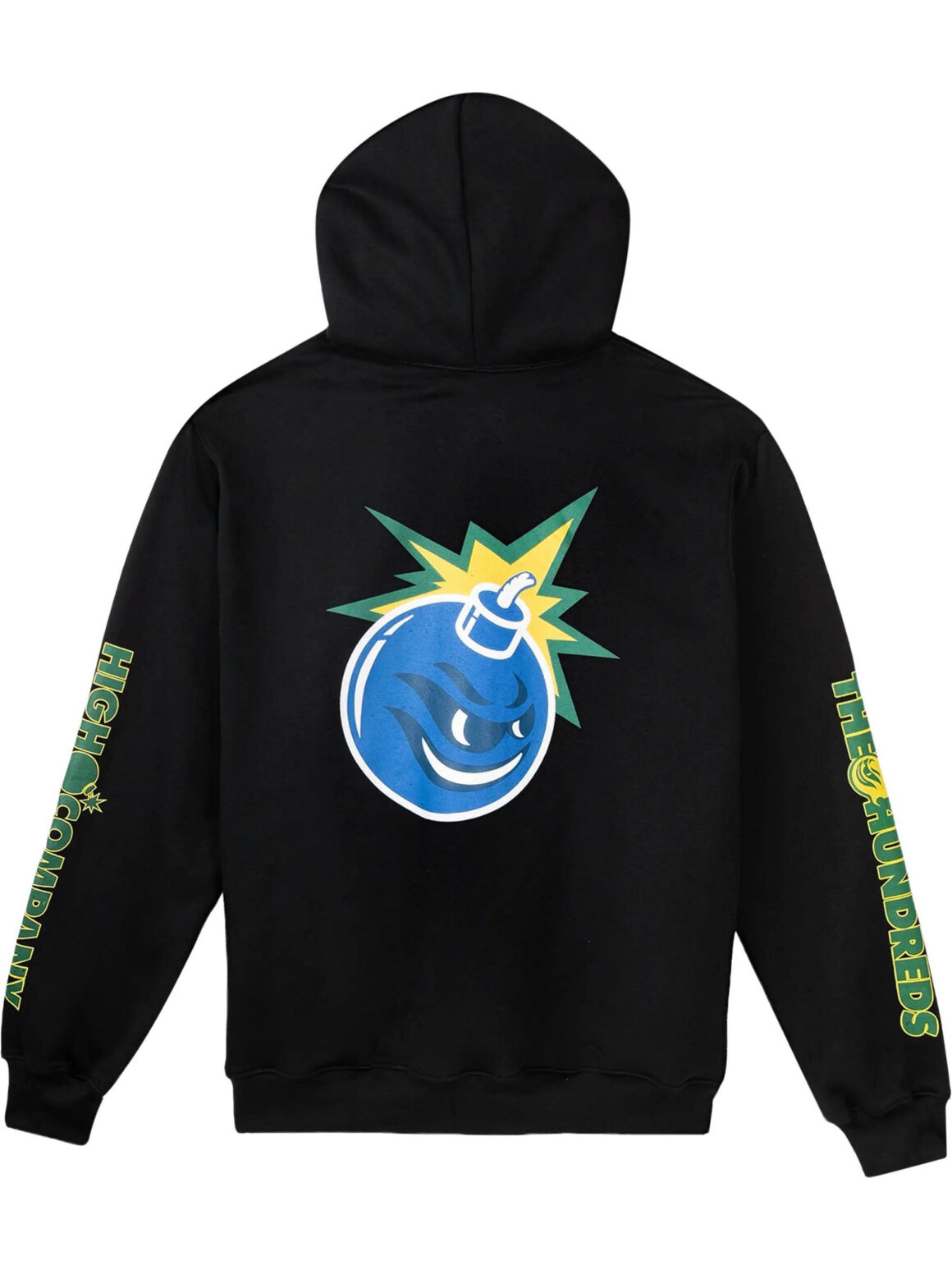 Imagem de: Moletom HIGH Company X The Hundreds Flames Bar Logo Preto