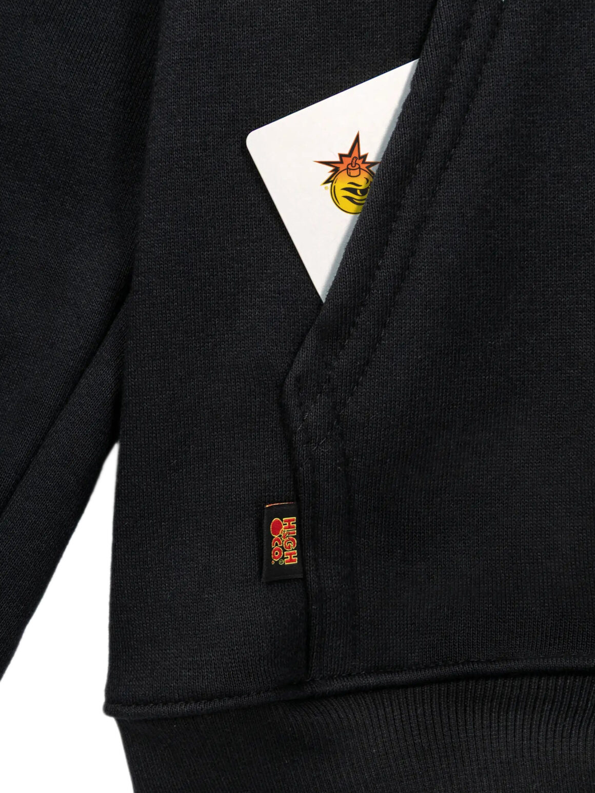 Imagem de: Moletom HIGH Company X The Hundreds Flames Bar Logo Preto