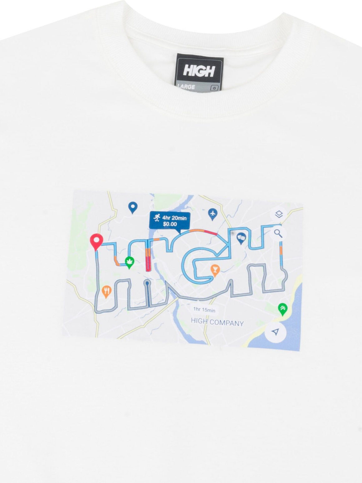 Imagem de: Camiseta HIGH Company Maps Branca