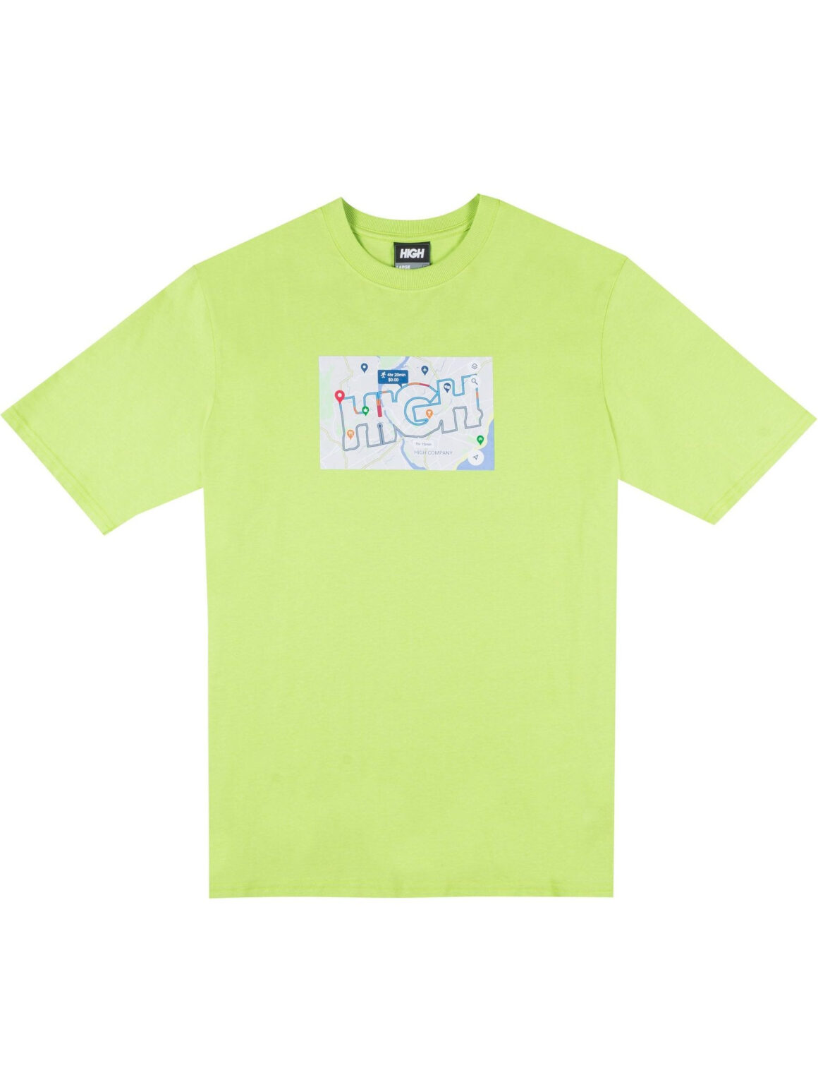 Imagem de: Camiseta HIGH Company Maps Verde Limão