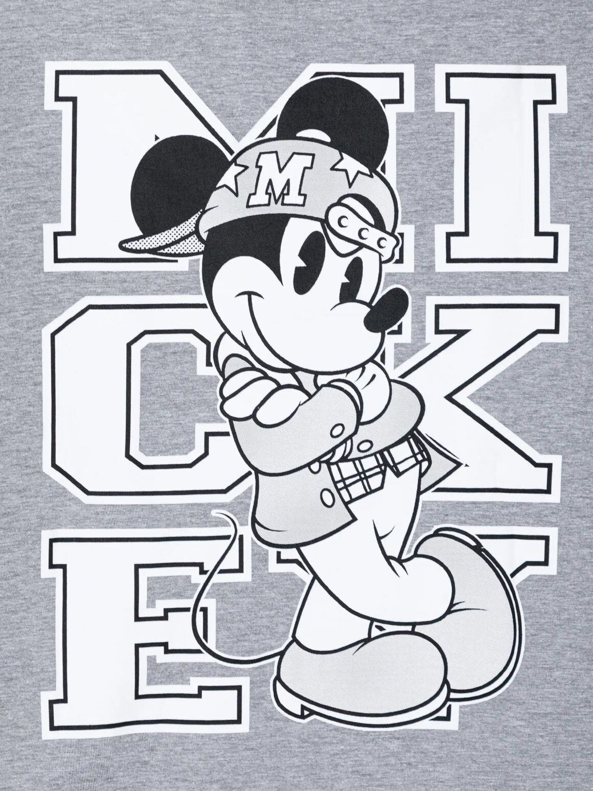 Imagem de: Camiseta HIGH Company Mickey Script Cinza Mescla