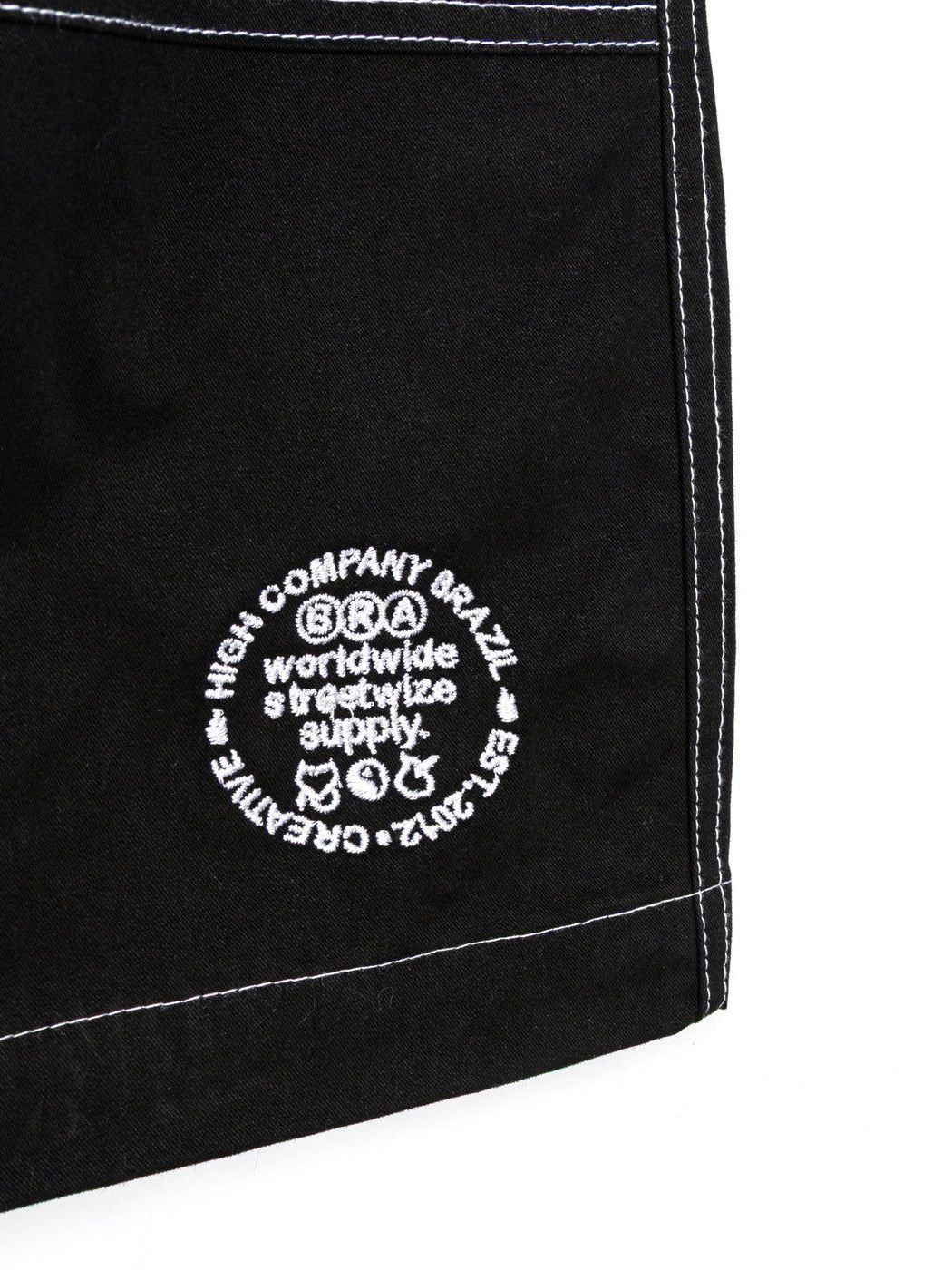 Imagem de: Shorts HIGH Company Hyper Colored Stamp Preto