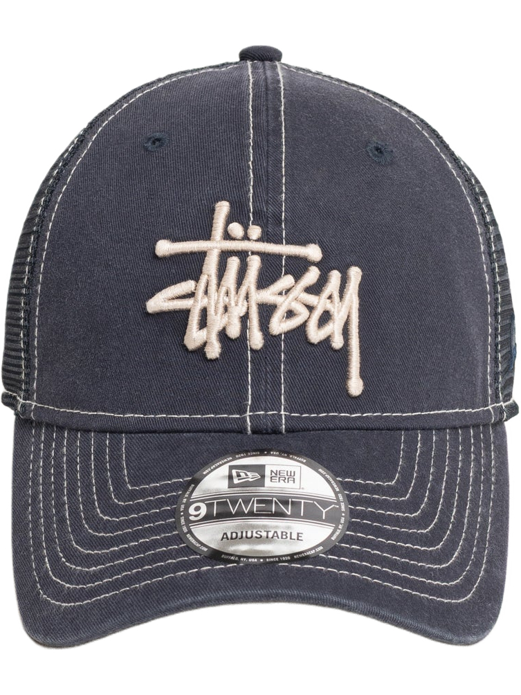 Imagem de: Boné Stüssy 9TWENTY Washed Basic Trucker Azul Marinho