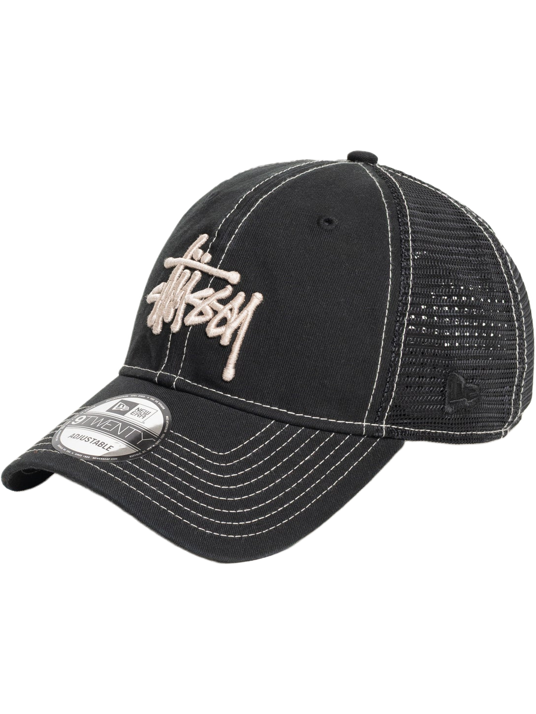 Imagem de: Boné Stüssy 9TWENTY Washed Basic Trucker Preto