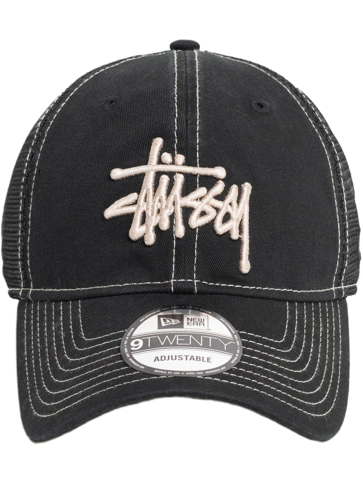 Imagem de: Boné Stüssy 9TWENTY Washed Basic Trucker Preto
