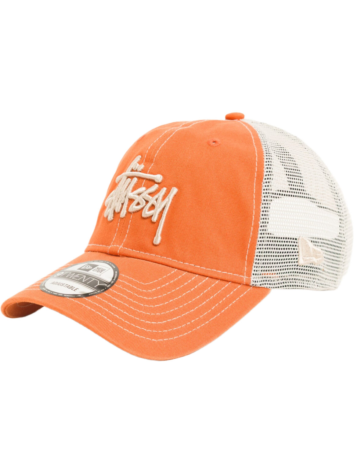 Imagem de: Boné Stüssy 9TWENTY Washed Basic Trucker Tangerina