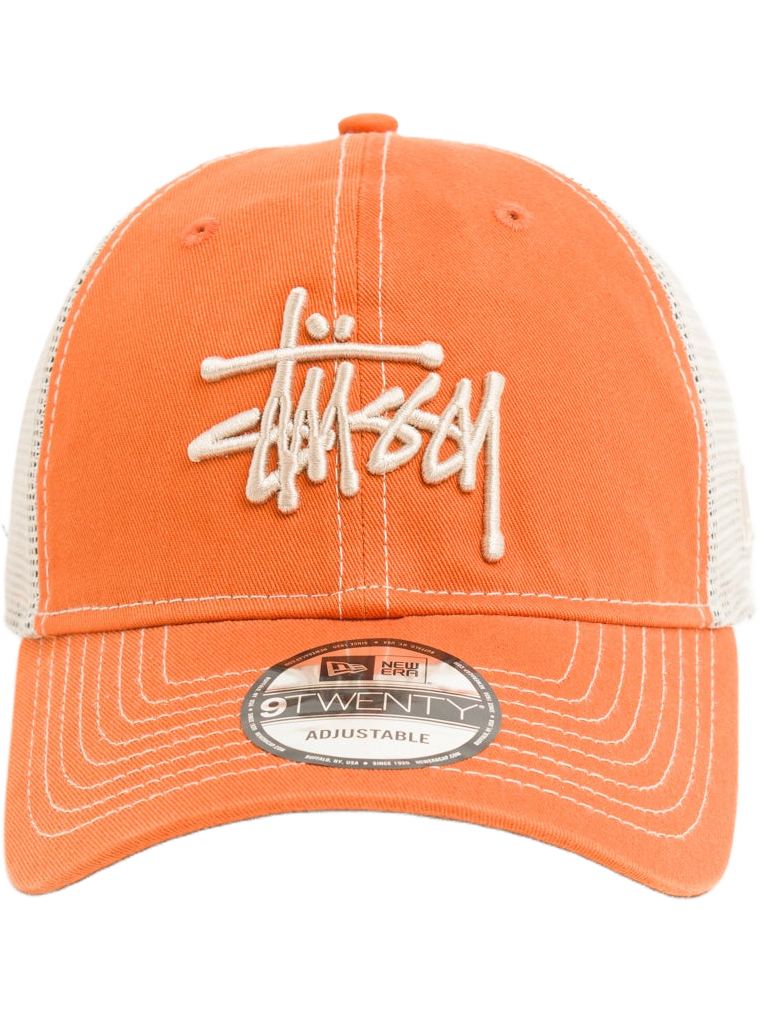 Imagem de: Boné Stüssy 9TWENTY Washed Basic Trucker Tangerina