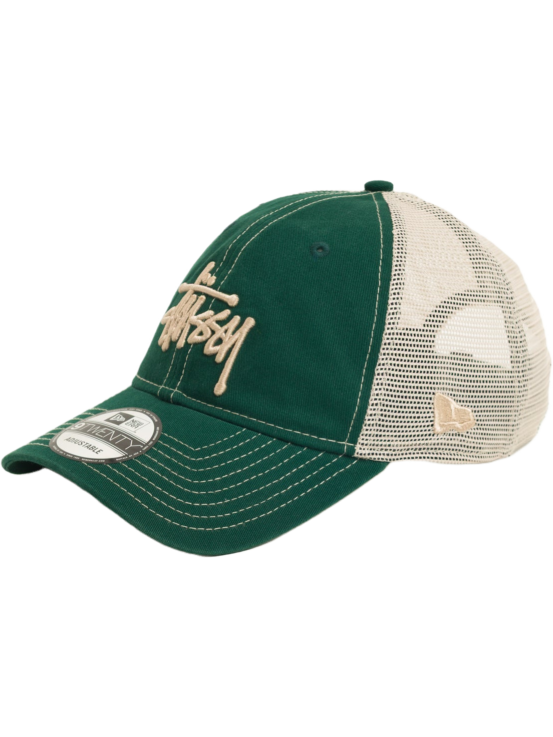 Imagem de: Boné Stüssy 9TWENTY Washed Basic Trucker Verde