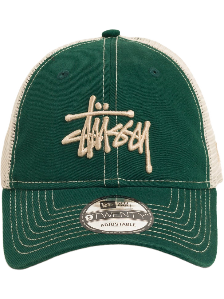 Imagem de: Boné Stüssy 9TWENTY Washed Basic Trucker Verde