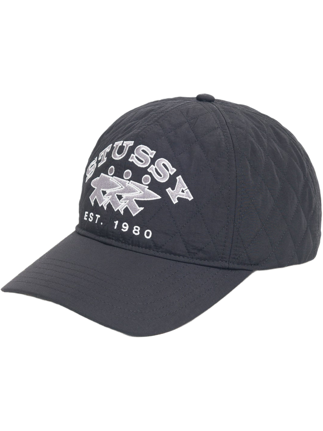 Imagem de: Boné Stüssy Quilted Surfwalk Snapback Preto