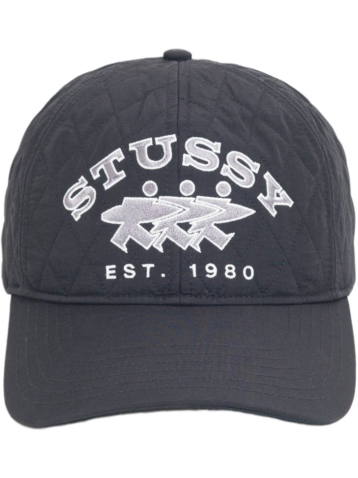 Imagem de: Boné Stüssy Quilted Surfwalk Snapback Preto