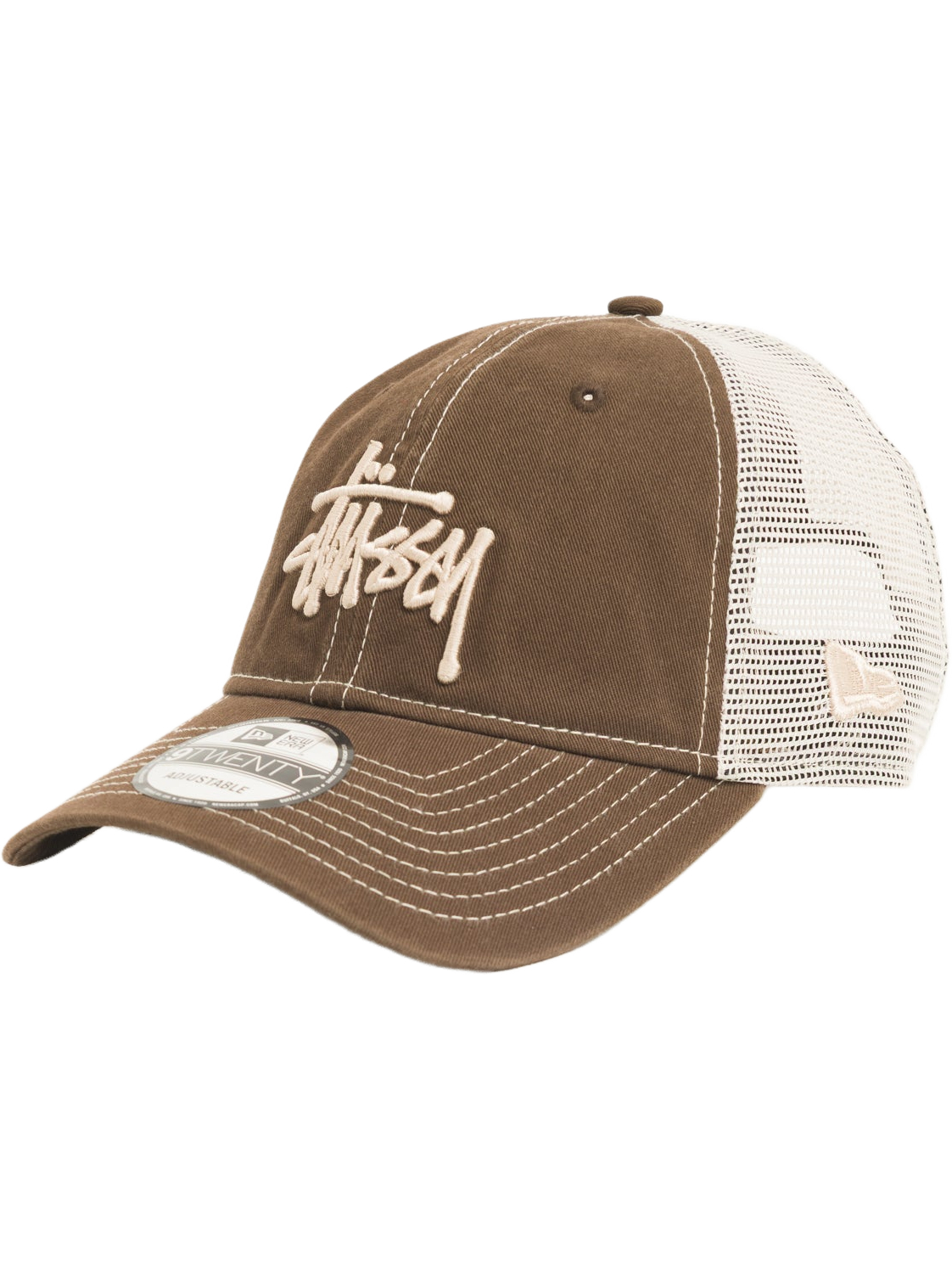 Imagem de: Boné Trucker Stüssy 9Twenty Washed Basic Marrom Mocha