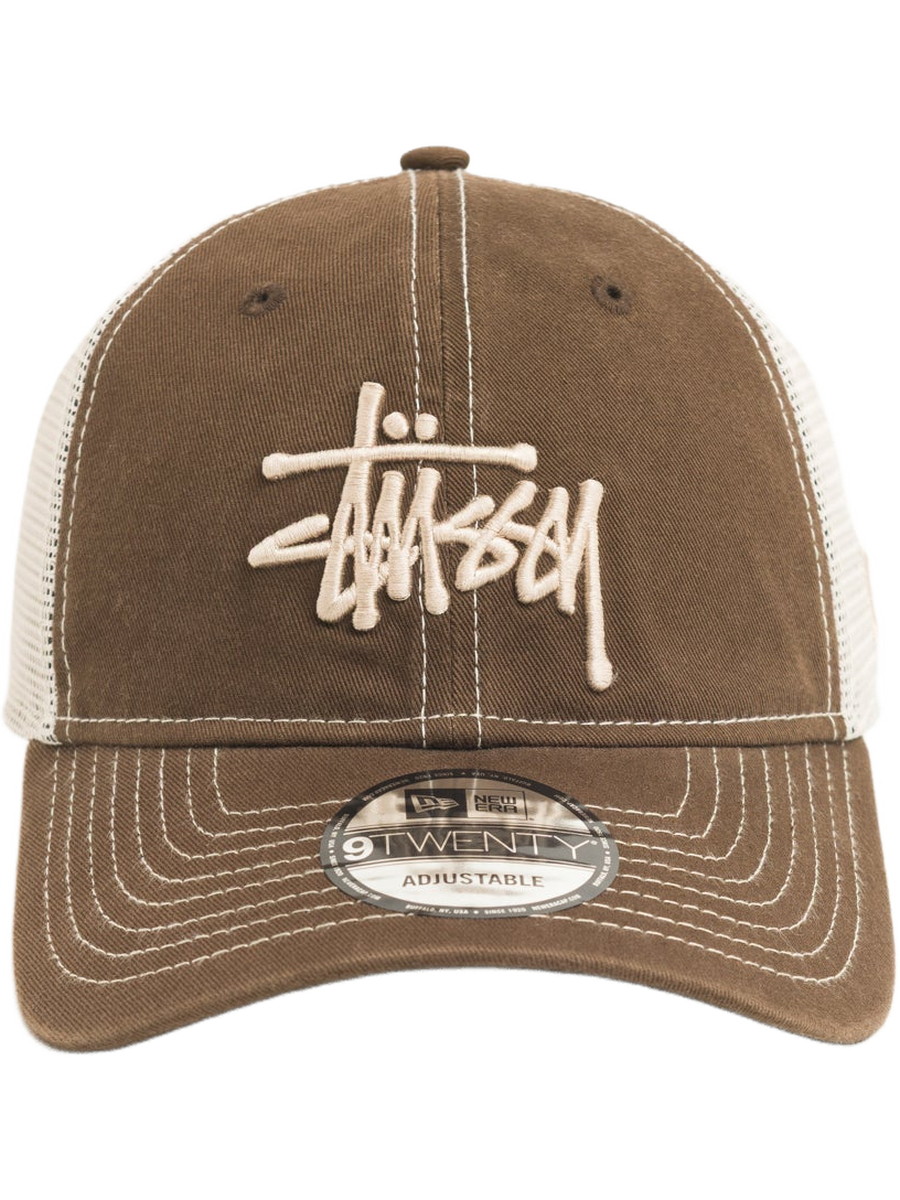 Imagem de: Boné Trucker Stüssy 9Twenty Washed Basic Marrom Mocha