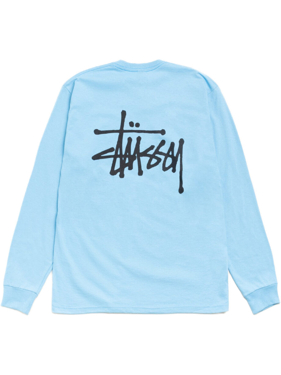 Imagem de: Camiseta Manga Longa Stüssy Basic Azul Céu